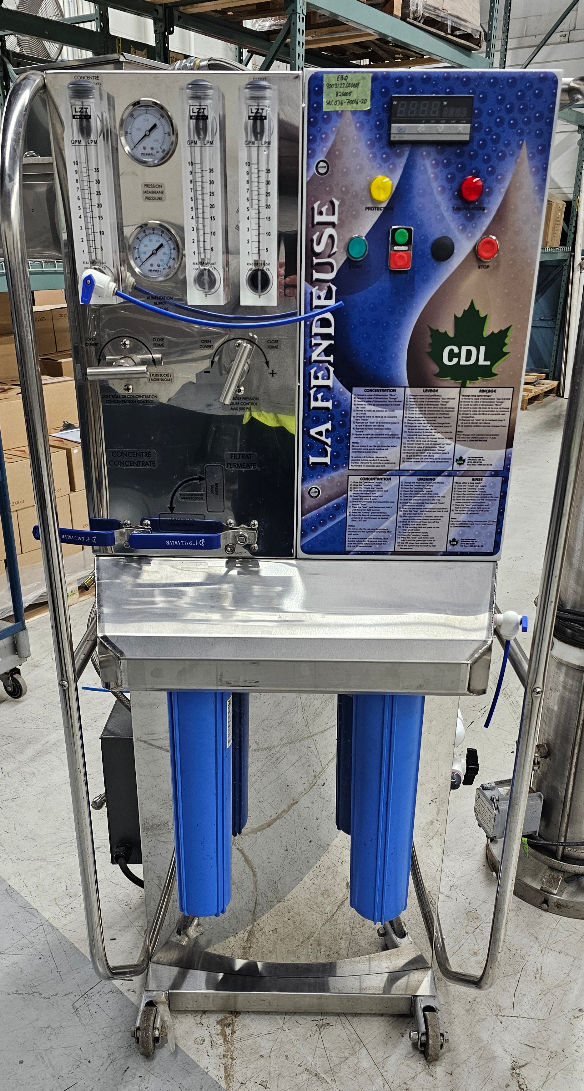 Used CDL 600G RO Richards Maple Products