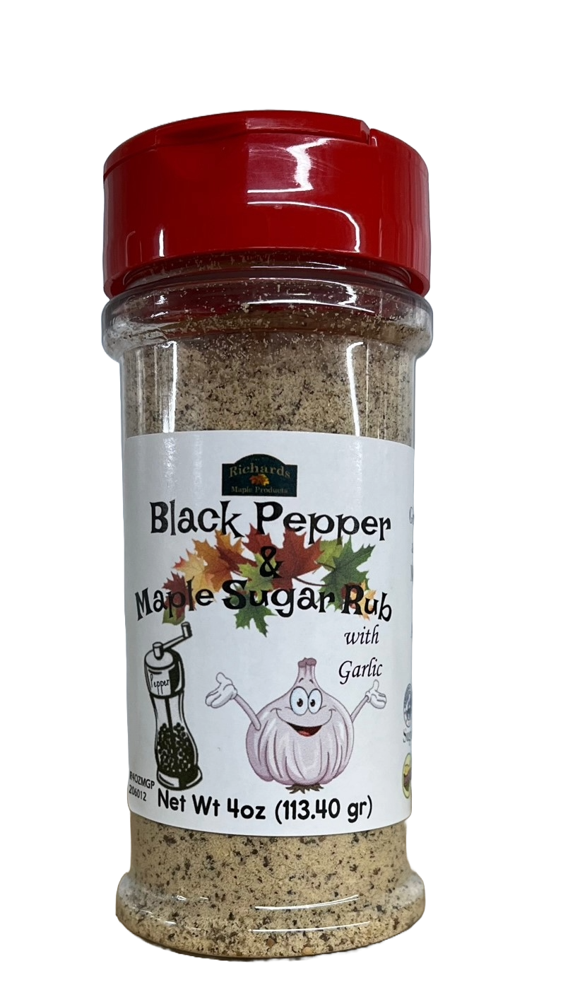 Black Pepper & Maple Sugar Rub with Garlic