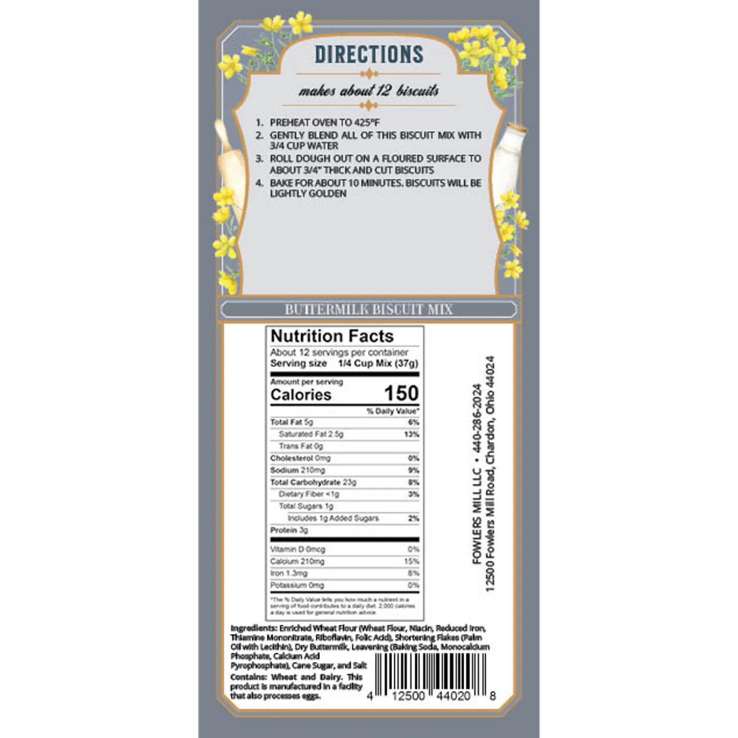 Fowler's Mill Buttermilk Biscuit Mix