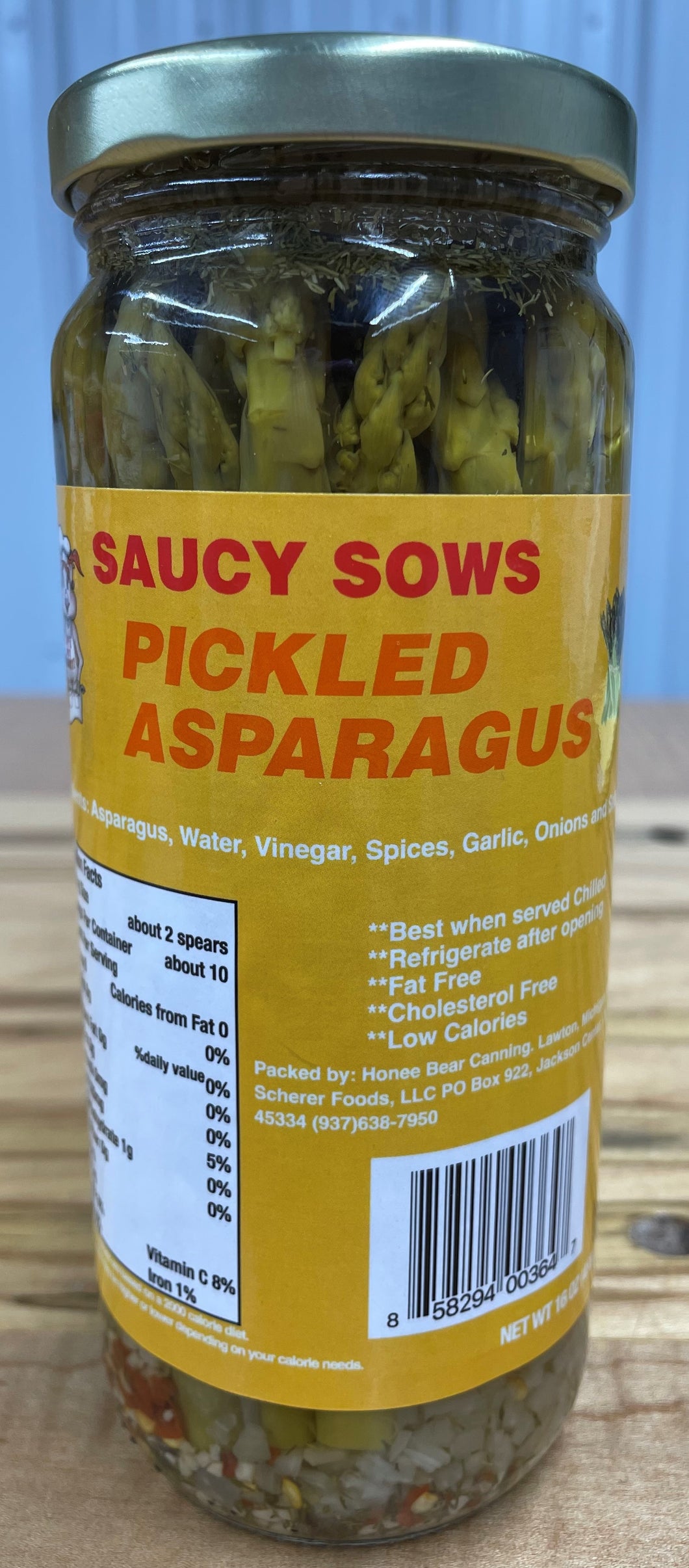 Saucy Sows Pickled Asparagus