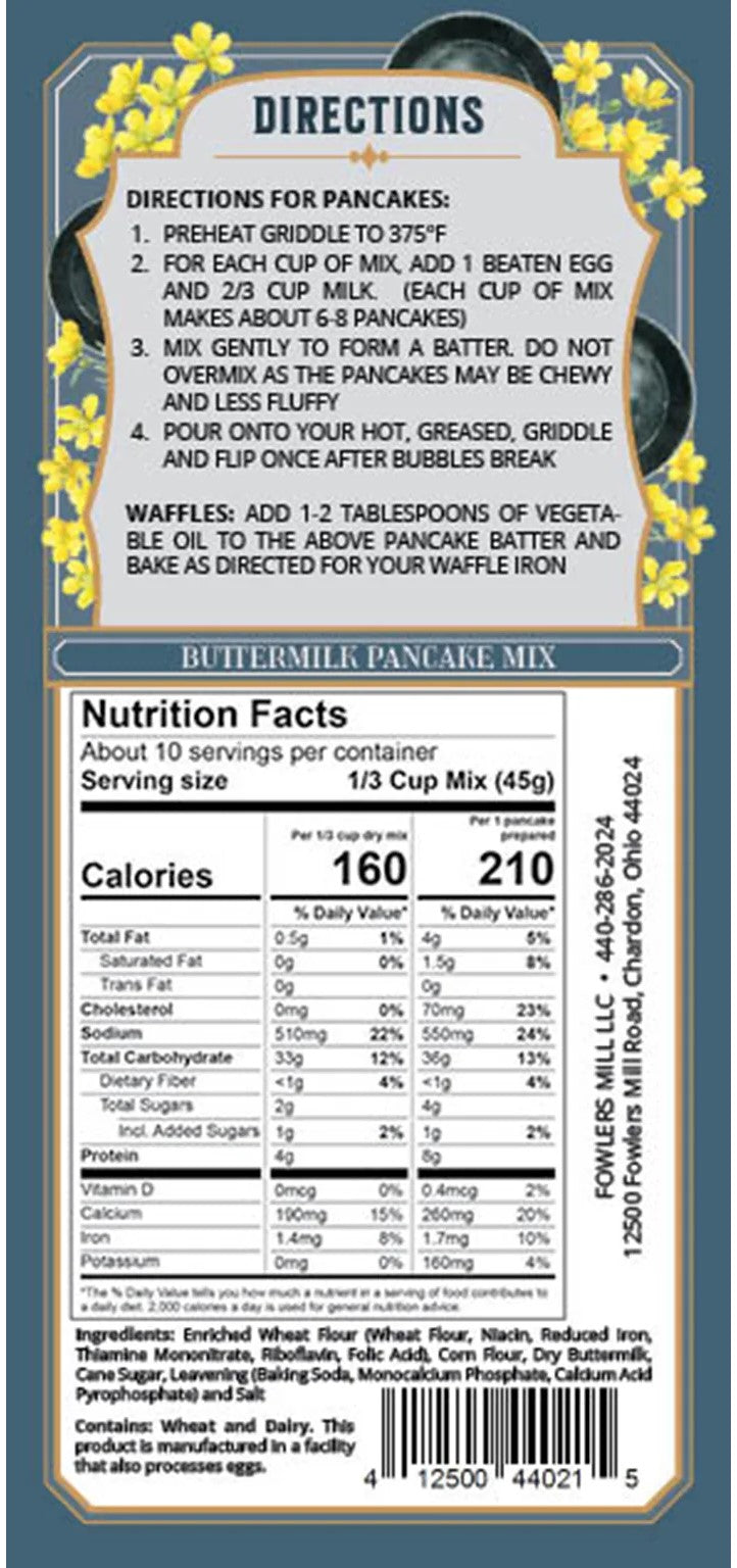 Fowler's Mill Buttermilk Pancake Mix