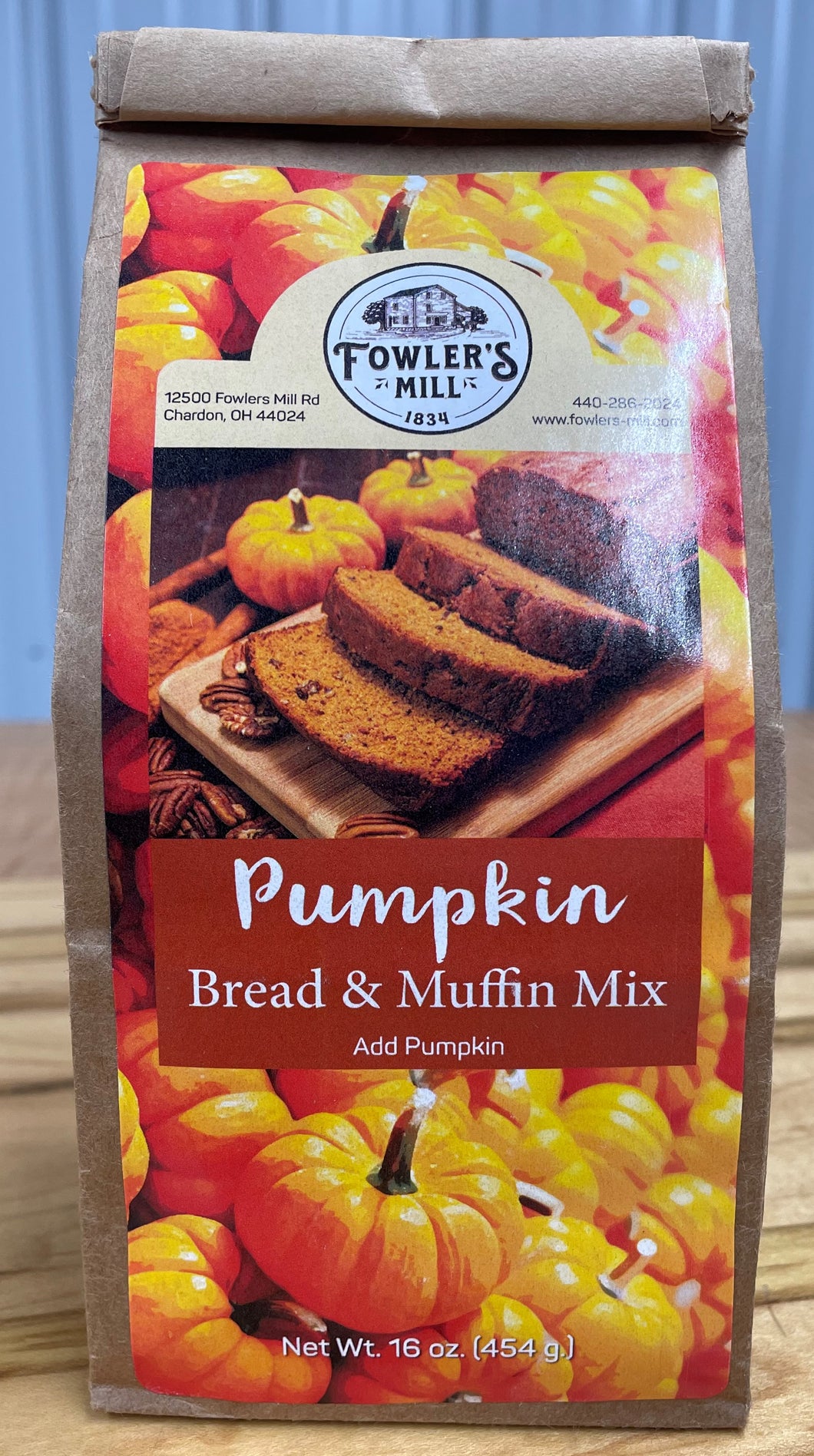 Fowler's Mill Pumpkin Bread & Muffin Mix