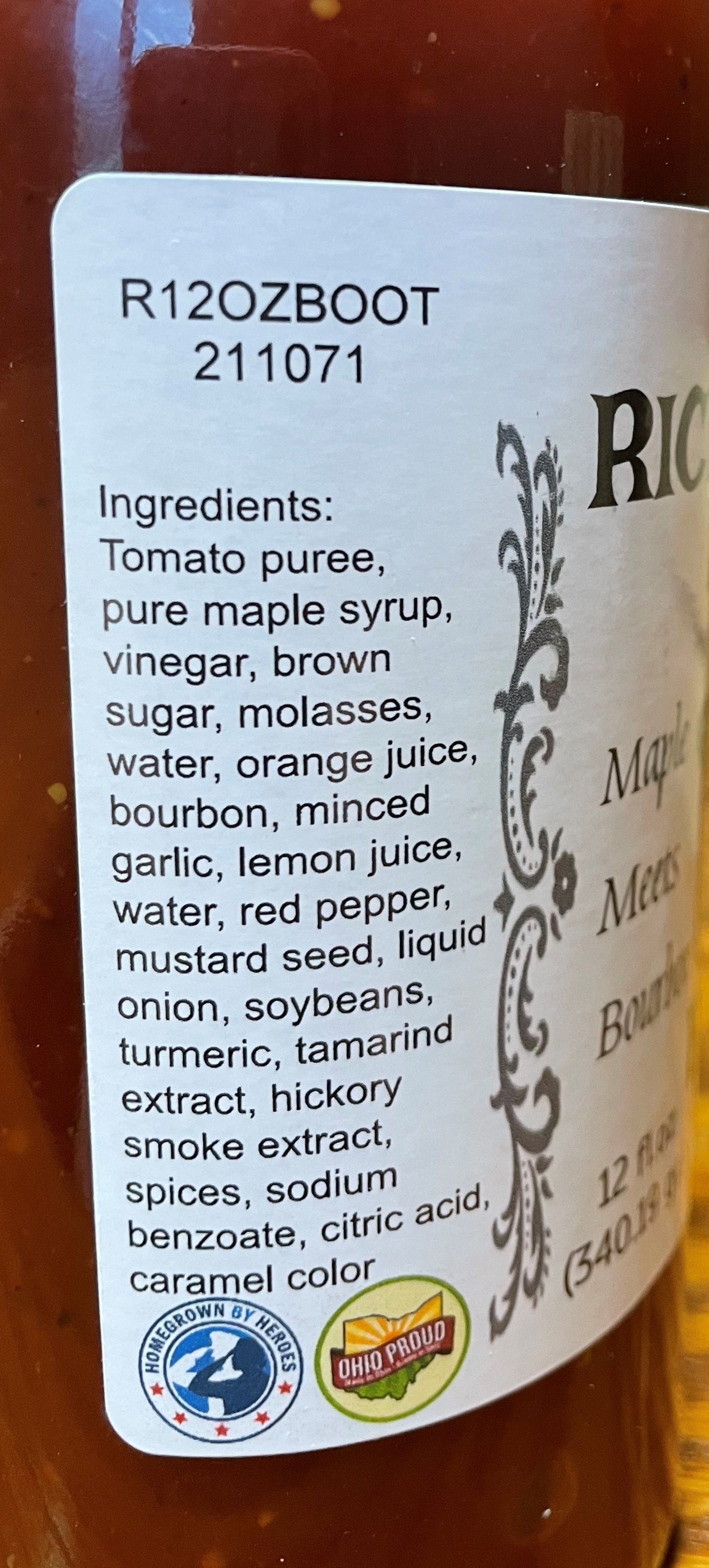 Bootlegger BBQ Sauce-Ingredients