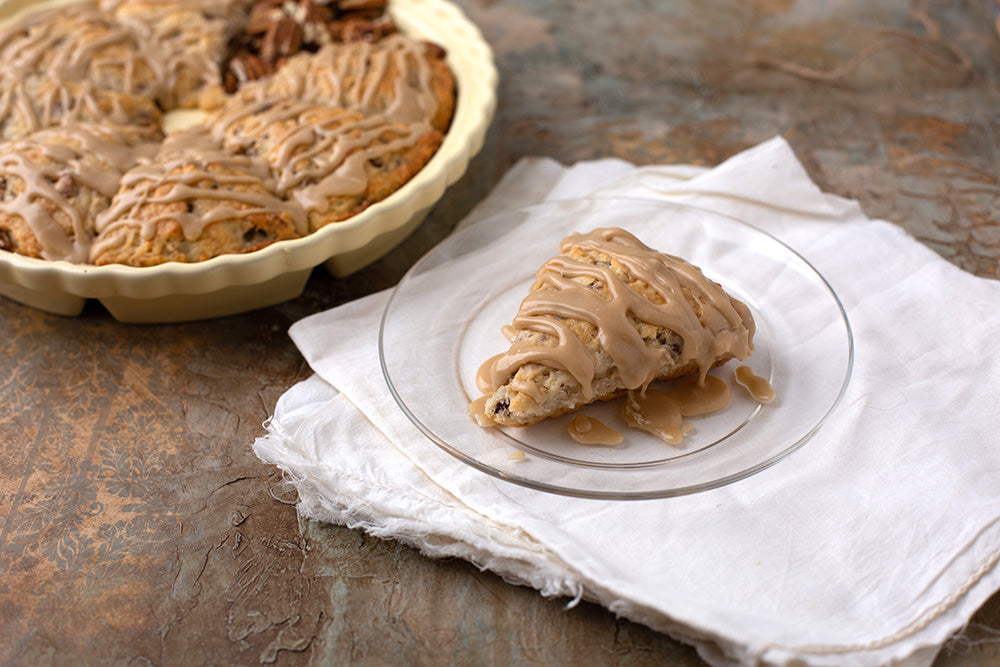 Glazed Maple Pecan Scones