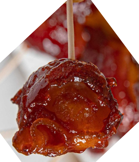 Maple Bacon Wrapped Chestnuts