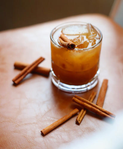 Cider & Maple Old-Fashioned Cocktail