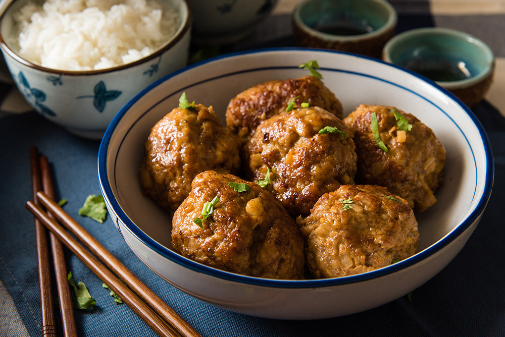 Asian Maple Sausage Meatballs