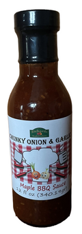 Chunky Onion and Garlic Maple BBQ Sauce