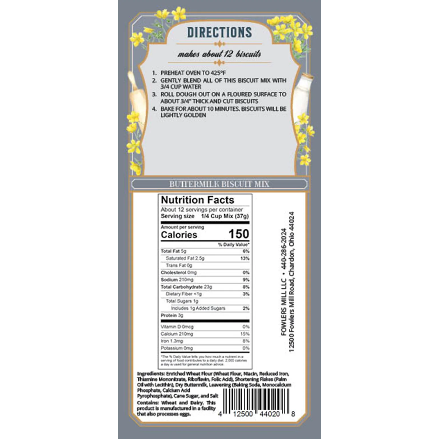 Fowler's Mill Buttermilk Biscuit Mix