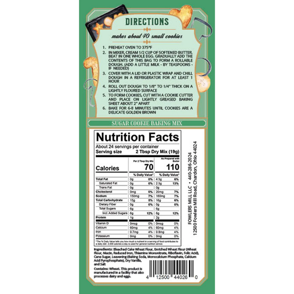 Fowler's Mill Sugar Cookie Mix