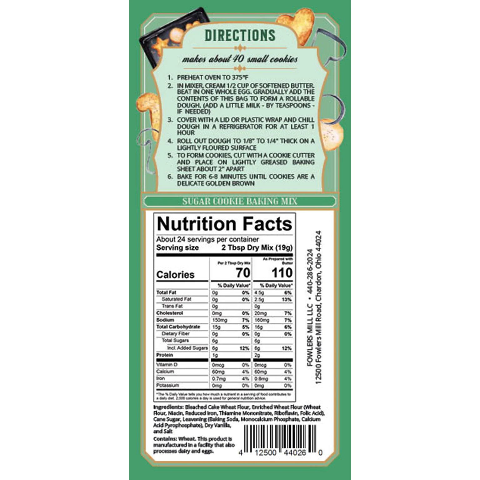 Fowler's Mill Sugar Cookie Mix