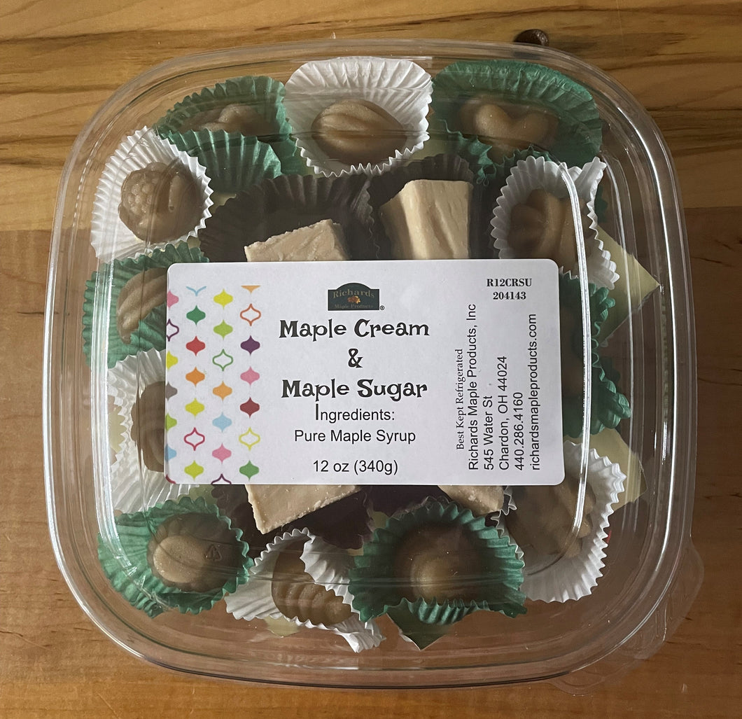 Maple Cream & Maple Sugar Candy - 12 oz. Box