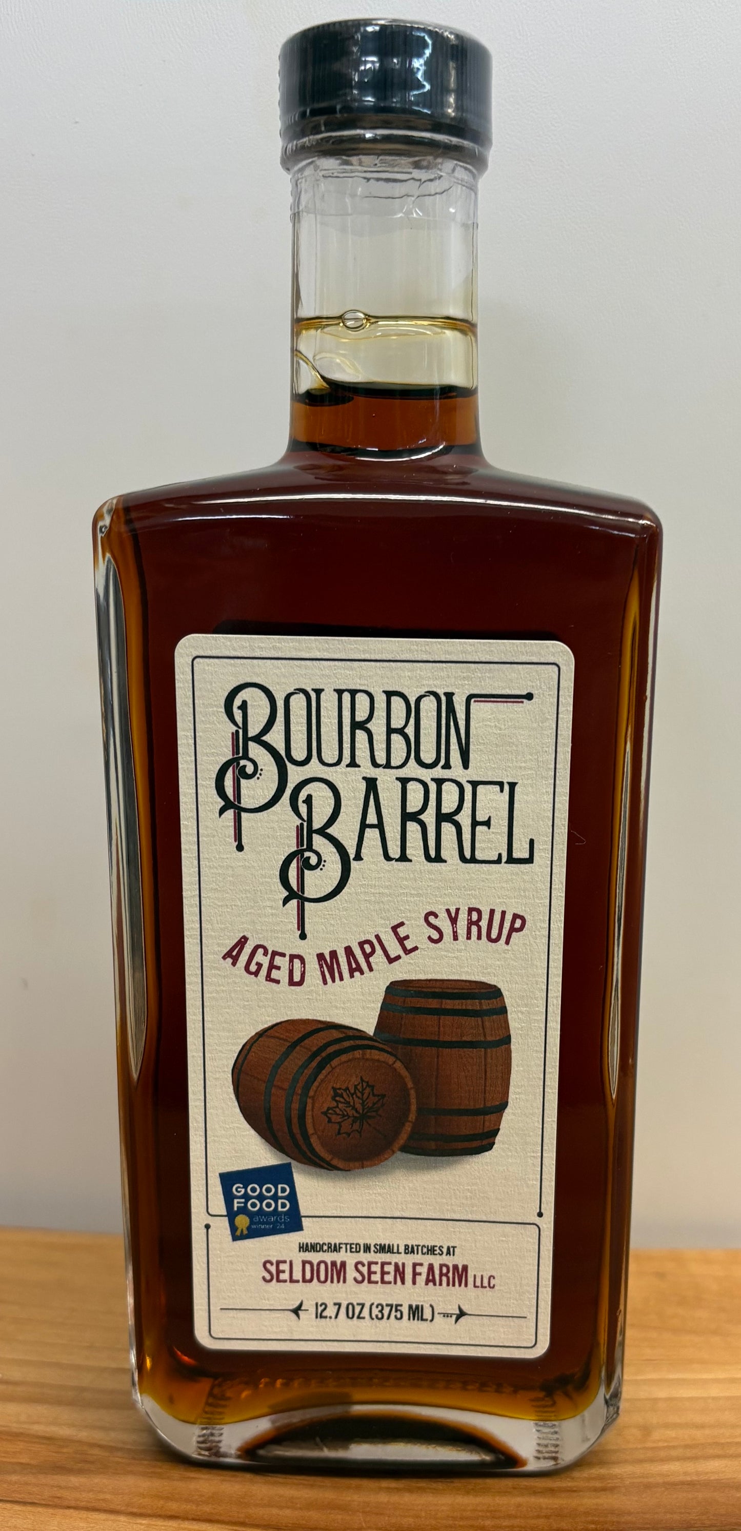 Bourbon Barrel Aged Maple Syrup *GOOD FOOD AWARD WINNER*