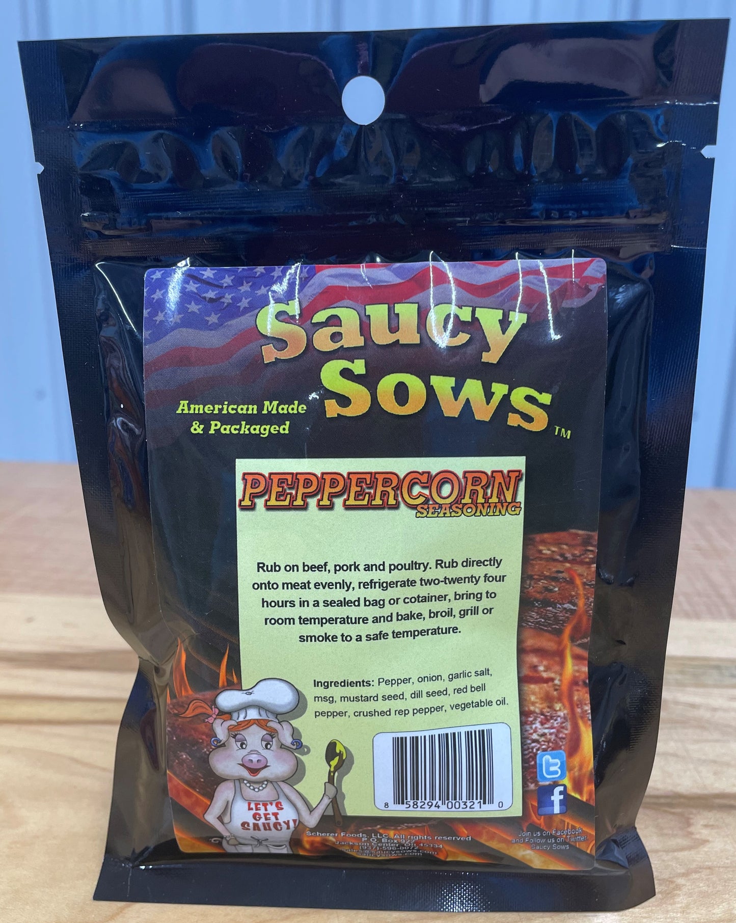 Saucy Sows Peppercorn Seasoning