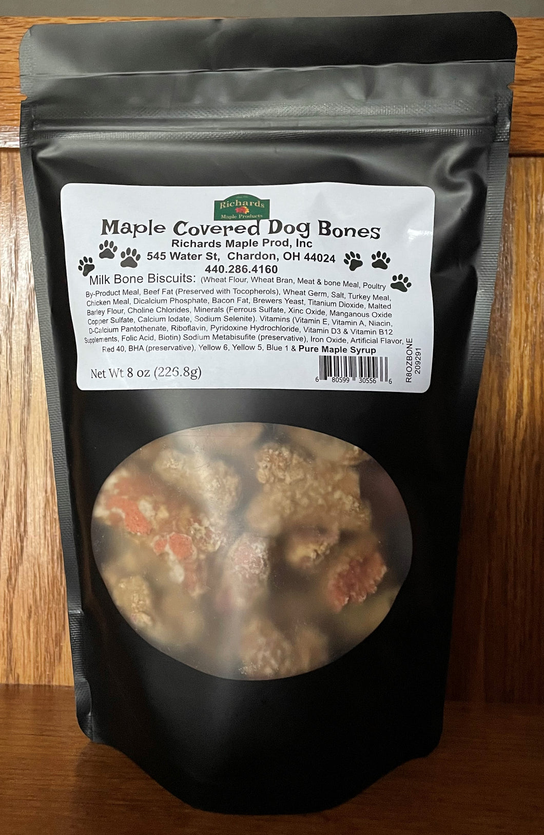 Maple Covered Dog Bones - 8 oz. bag