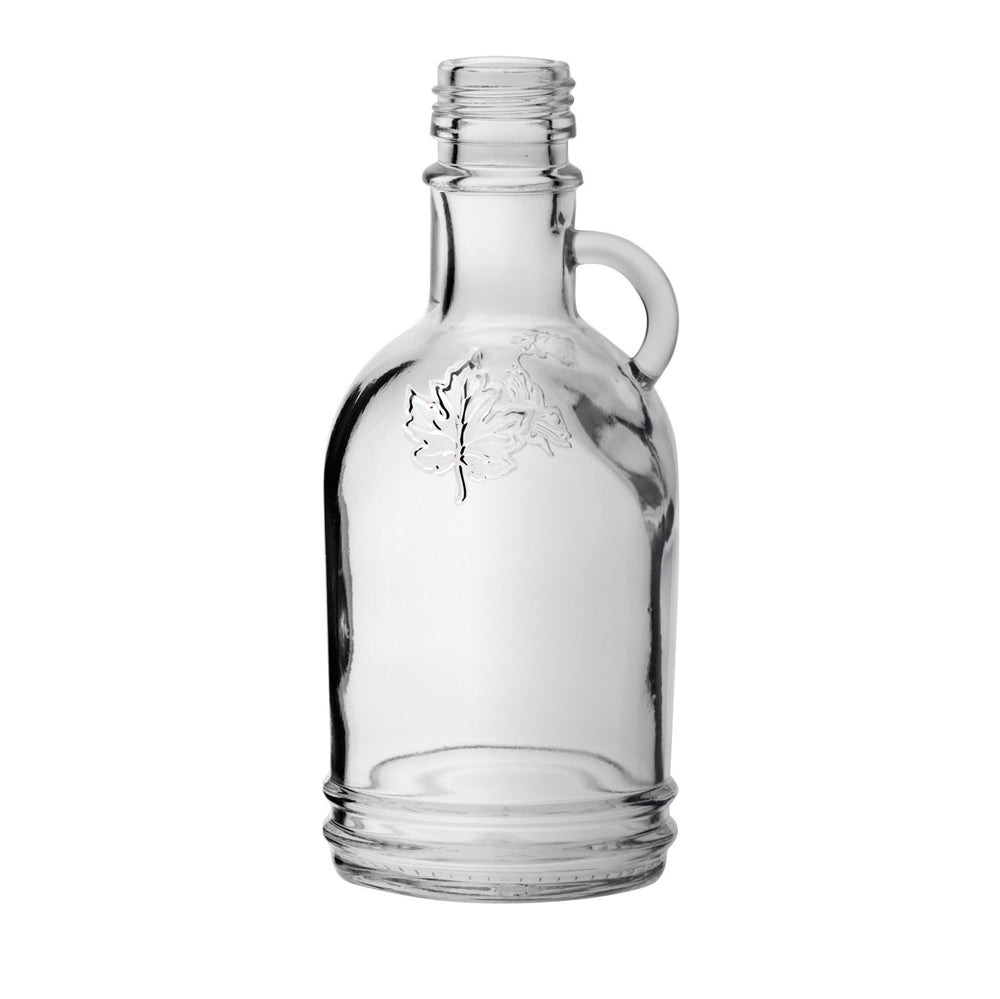 Glass Bottle Gallone with Leaf 250ML