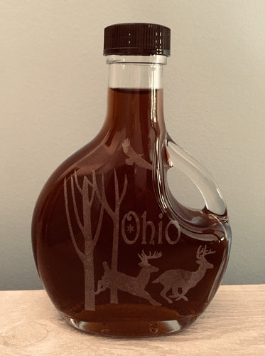 Ohio Running Bucks Etched 250ml Bottle