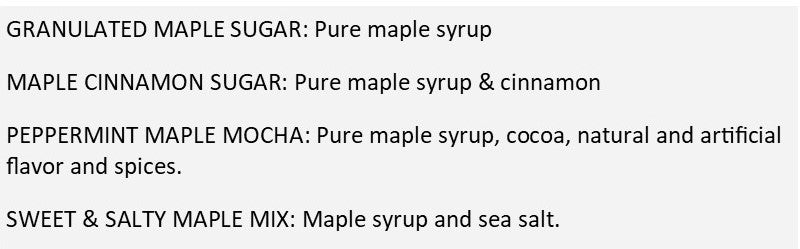 3 Pack of Sweet Toppers-Ingredients