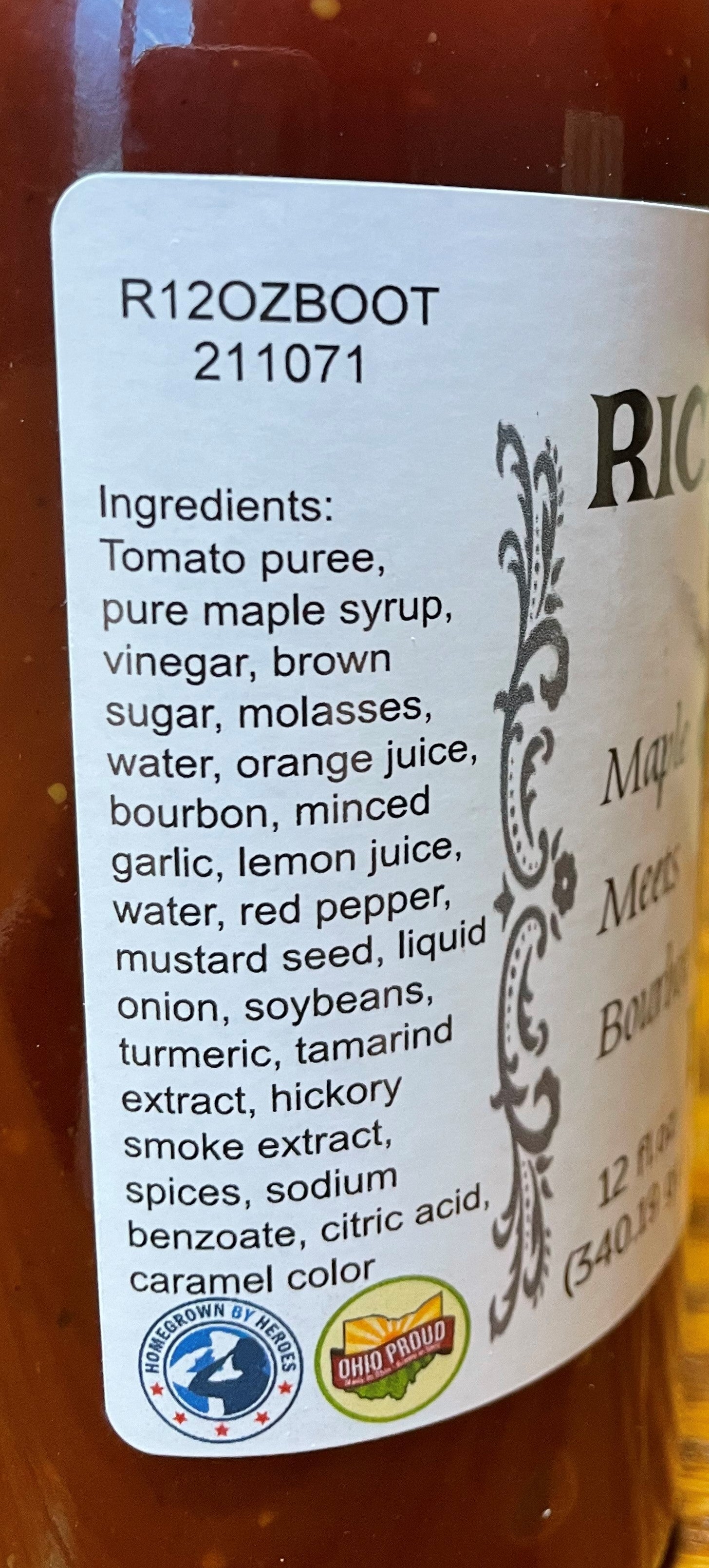 Bootlegger BBQ Sauce-Ingredients
