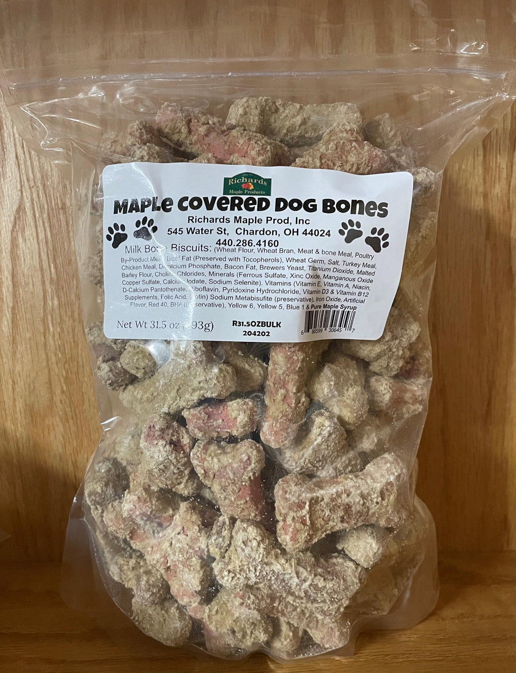 Maple Covered Dog Bones - 31.5 oz.