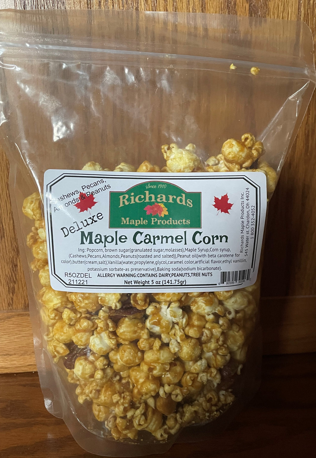 Maple Carmel Corn-Deluxe (5 oz.)