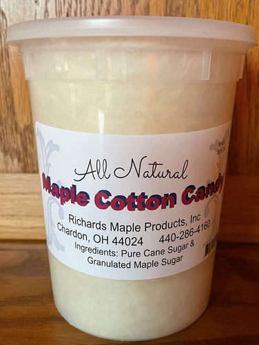 Tub of Maple Cotton Candy