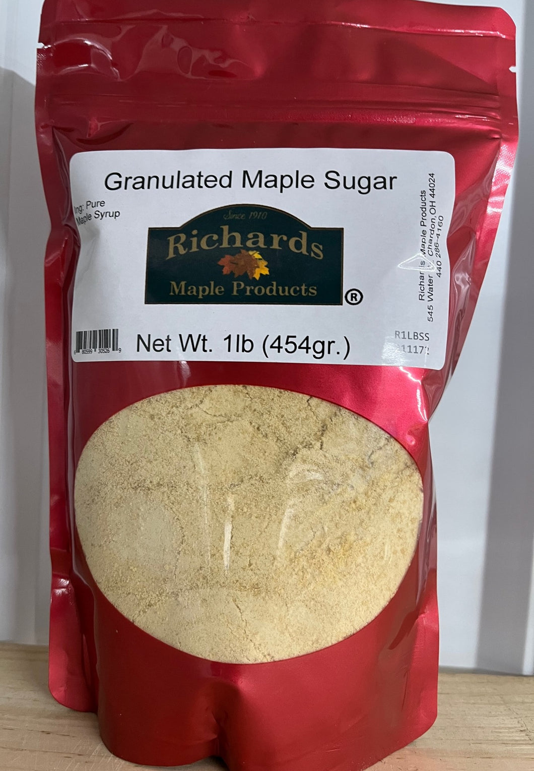 Granulated Maple Sugar - 1lb. Bag