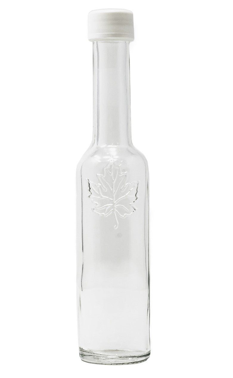Bordo Glass Bottle with Leaf Design - 200ml