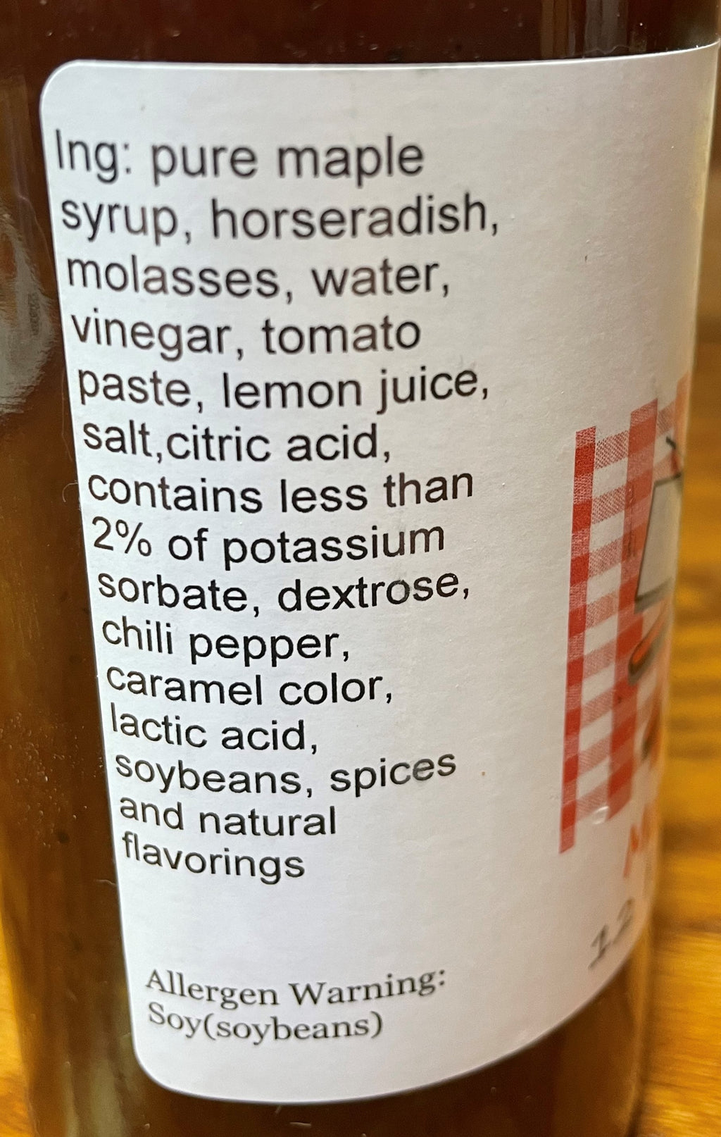 Original BBQ Sauce-Ingredients