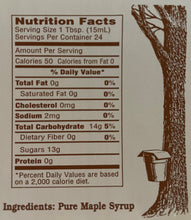 Load image into Gallery viewer, Maple Spread Nutrition Facts
